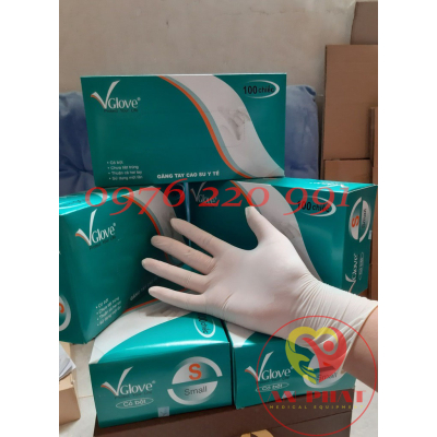 GĂNG TAY Y TẾ LATEX CÓ BỘT VGLOVE