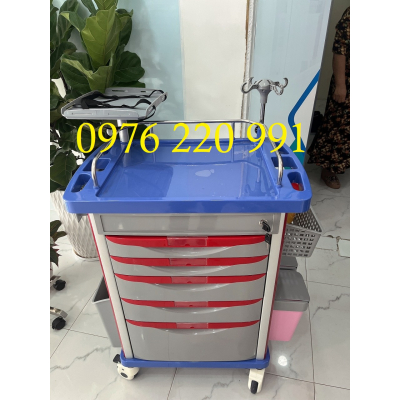 XE ĐẨY DỤNG CỤ CẤP CỨU - XE ĐẨY THUỐC CẤP CỨU